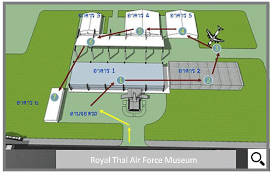 Royal Thai Air Force Museum map